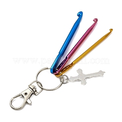 Алюминиевые крючки для вязания и подвесные украшения из сплава&nbsp;KEYC-JKC01417