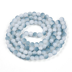 Perles en verre craquelé&nbsp;X1-GLAA-N009-8mm-06