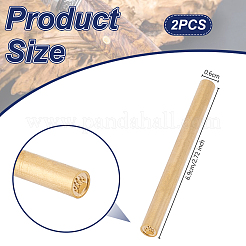 2шт односторонняя гравировальная восковая печать латунный штамп AJEW-OC0005-40B