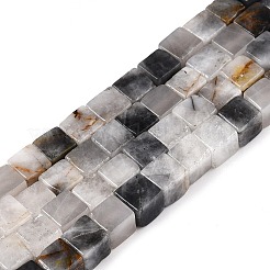 Натуральный орлиный глаз бусы G-T139-6x6-28A