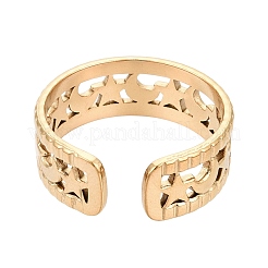 Anillos de puño abiertos de acero inoxidable 304 para mujer&nbsp;STAS-N125-26E-G