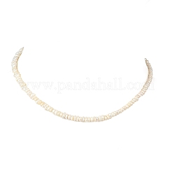 Женские ожерелья из натурального культивированного пресноводного жемчуга в форме ронделей NJEW-JN05435