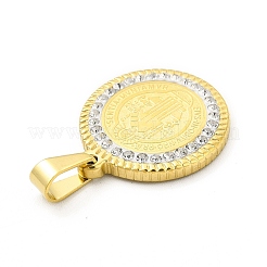 Pendentifs en acier inoxydable 304 avec placage sous vide PVD&nbsp;STAS-A073-03G-02