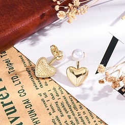 Серьги-гвоздики из латуни для женщин EJEW-C125-22G