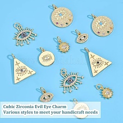 12шт 6 латунные подвески KK-FH0004-31