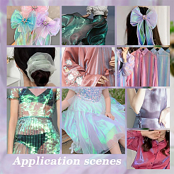 Лазерная полиэфирная ткань&nbsp;DIY-WH0430-548A