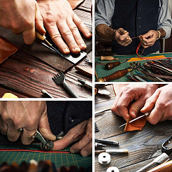 Плоский шнур из воловьей кожи длиной 2 м. AJEW-WH0479-73E-02