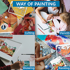 1 шт. трафареты для рисования домашних животных DIY-MA0004-78A