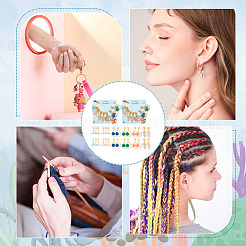 Маркеры петель для подвесок в виде русалки/ракушки на тему океана HJEW-AB00417