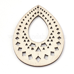 Неокрашенные деревянные большие подвески&nbsp;X-WOOD-T008-39
