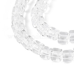 Прозрачные стеклянные бусины&nbsp;GLAA-N065-4x4mm-A01