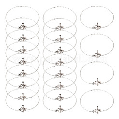 Латунные браслеты-цепочки с сердечками&nbsp;BJEW-TAC0027