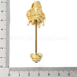 Латунные заготовки для подвесок с бусинами KK-NH0008-04G