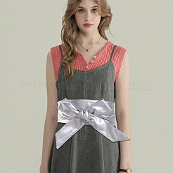 Бант из искусственной кожи обертывается вокруг пояса AJEW-WH20033-042J