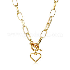 Сердечко из нержавеющей стали кулон скрепка цепочка ожерелье FS-WGB7F21-01