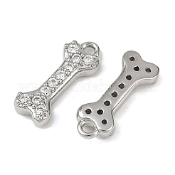 Латунные микропаве прозрачные подвески с фианитом&nbsp;LS-KK-L238-03P