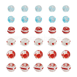 30 pz. 6 perline di lampwork irregolari fatte a mano&nbsp;LAMP-CD0001-19