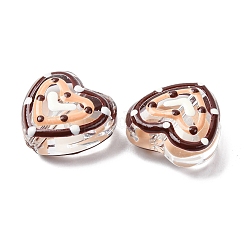 Прозрачные стеклянные эмалевые бусины GLAA-B033-01