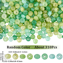 304 Stück 4 Farben Glasperlenstränge&nbsp;GLAA-SC0003-29A