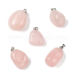 Pendentifs en pierre roulée mélangée de pierres naturelles et synthétiques&nbsp;GG-K002-06