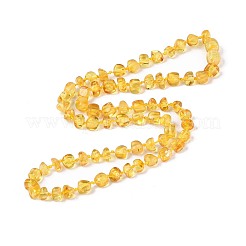 Ожерелья из натуральных янтарных самородков&nbsp;NJEW-T019-10