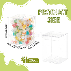 Étui de rangement cadeau en plastique pvc&nbsp;CON-WH0088-60A