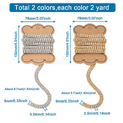 4 ярд двухцветных цепочек со стразами FIND-CD0001-17