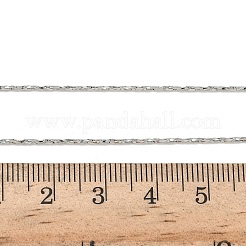 Женские ожерелья из латунной цепочки «Бостон» толщиной 1 мм NJEW-K271-13P