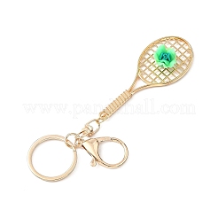 Брелки из железного сплава в виде теннисной ракетки и цветка&nbsp;KEYC-JKC01442