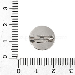304 Edelstahl Brosche Cabochon-Fassungen&nbsp;X-STAS-E547-08J-P