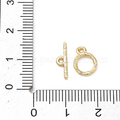 真鍮トグルクラスプ  リング  ラックめっき  長持ちメッキ  鉛フリー＆カドミウムフリー  18KGP本金メッキ  リング：10x8x1.5mm  穴：1.2mm  バー：4x12.5x1.5mm  穴：1.2mm&nbsp;KK-D289-53A-G