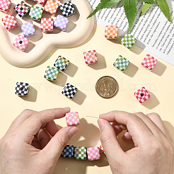 30шт УФ-покрытие непрозрачные акриловые бусины&nbsp;OACR-SP0001-92