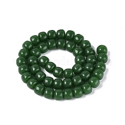 Chapelets de perles en verre imitation jade&nbsp;GLAA-Q106-02A-A06