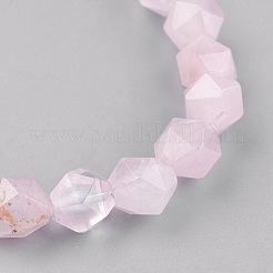 Естественно розовый кварц стрейч браслеты&nbsp;BJEW-JB03950-03