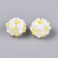 Cuentas de esmalte hechas a mano&nbsp;LAMP-Z020-05