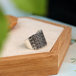 Этнический стиль регулируемые 925 стерлинговое серебро перстни для женщин FS-WG30C75-01