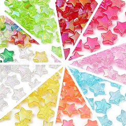 30 шт. гальванизированные прозрачные акриловые бусины&nbsp;MACR-YW0004-05A