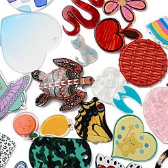 Подвески из ацетата целлюлозы (смолы)&nbsp;KY-XCP0001-10