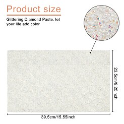 Горный хрусталь с блестками из смолы (клей на спине) DIY-WH0166-23A