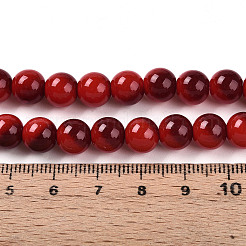 Выпечка окрашенные стеклянные бусины пряди&nbsp;DGLA-N012-8mm-10