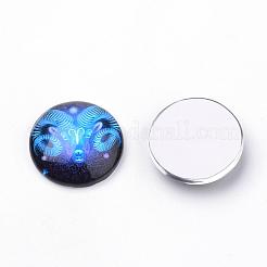 Klebstein Glascabochons für DIY-Projekte&nbsp;GGLA-S029-12mm-040
