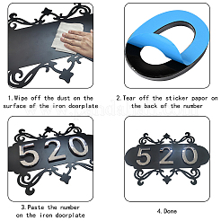 Наборы для изготовления номеров домов своими руками&nbsp;AJEW-CN0001-40