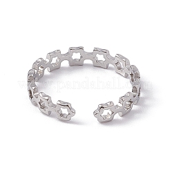 Кольцо из нержавеющей стали 201&nbsp;RJEW-C045-11P