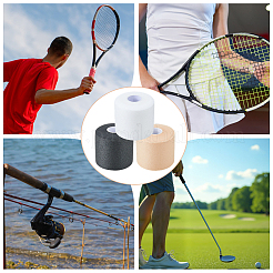 3 рулон двухцветной губчатой пленки для амортизации теннисных ракеток&nbsp;OCOR-GF0005-76