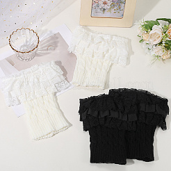 2 пара накладок на ноги из акриловых волокон 2 цветов AJEW-CY0001-31