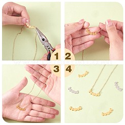 20 шт. 2-х цветные подвески-соединители из нержавеющей стали 304&nbsp;STAS-SZ0003-12