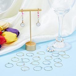 80 шт. 2 цвета фурнитура для сережек-колец из хирургической нержавеющей стали 316&nbsp;STAS-DC0016-50B