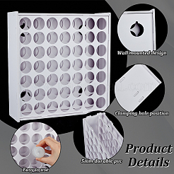 Пластиковые подставки для красок с 49 отверстием AJEW-WH0083-72