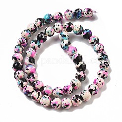 Нити из синтетических бирюзовых бусин&nbsp;G-E594-24S