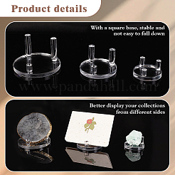 3 шт. 3 стиля плоские круглые акриловые основания подставки для мольбертов ODIS-GA0001-59